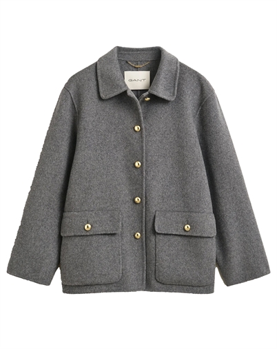 Gant - Handstitched Quilt Jakke - Charcoal Melange